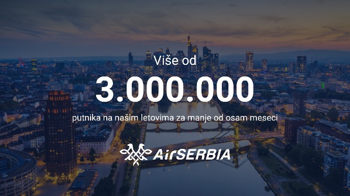 Više od tri miliona putnika